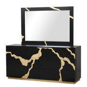 Goldsberg Black/Gold Dresser - FM7425BK-D