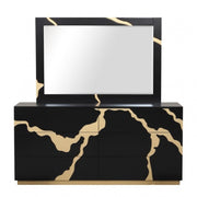 Goldsberg Black/Gold Dresser - FM7425BK-D