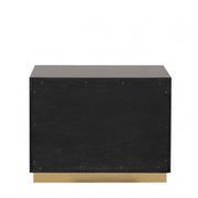 Goldsberg Black/Gold Nightstand - FM7425BK-N