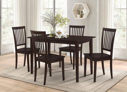 Gomez 5-piece Rectangular Dining Table Set Cappuccino - 150152