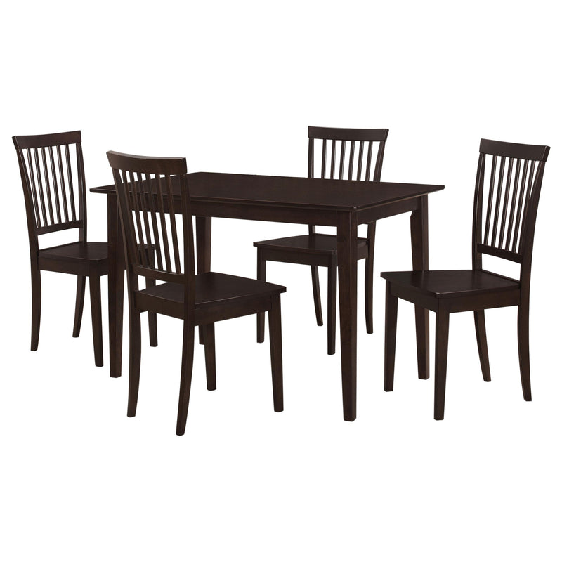 Gomez 5-piece Rectangular Dining Table Set Cappuccino - 150152