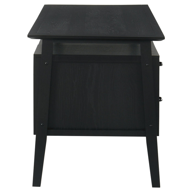 Goodson 64-inch 4-Drawer Double Pedestal Computer Desk Black - 801586