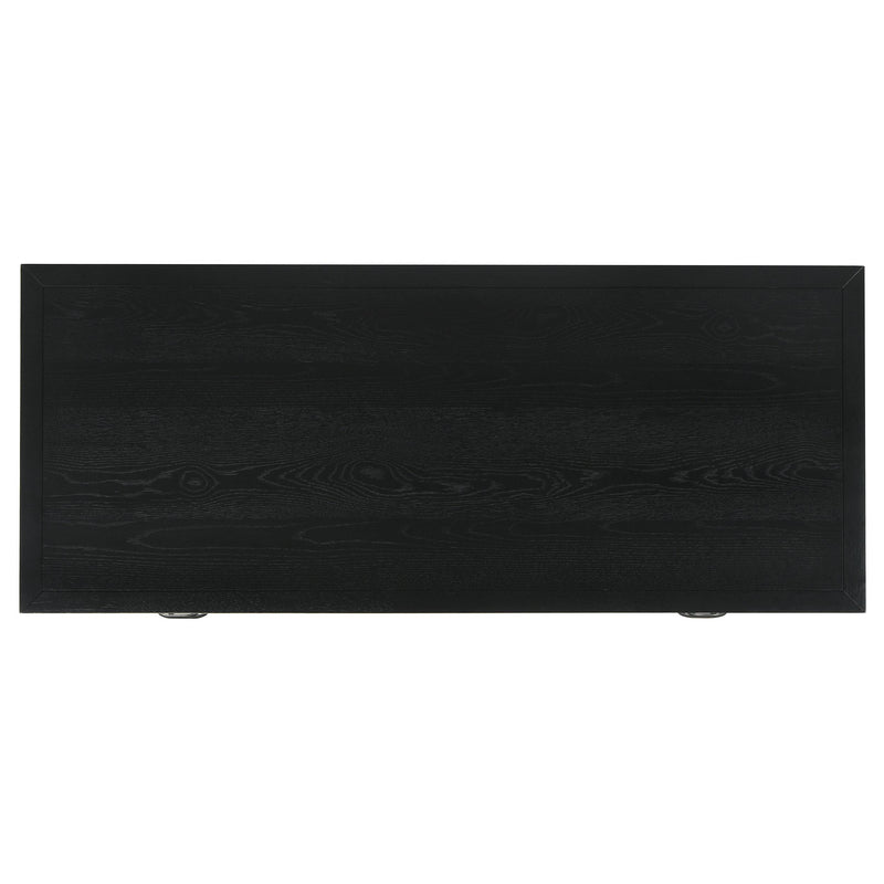 Goodson 64-inch 4-Drawer Double Pedestal Computer Desk Black - 801586