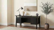 Goodson 64-inch 4-Drawer Double Pedestal Computer Desk Black - 801586