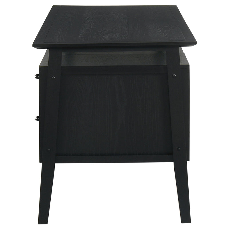 Goodson 64-inch 4-Drawer Double Pedestal Computer Desk Black - 801586