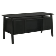 Goodson 64-inch 4-Drawer Double Pedestal Computer Desk Black - 801586