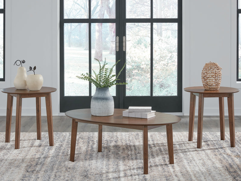 Gordonay Brown Table (Set of 3) - T155-13