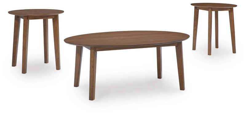 Gordonay Brown Table (Set of 3) - T155-13