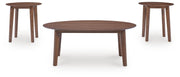 Gordonay Brown Table (Set of 3) - T155-13