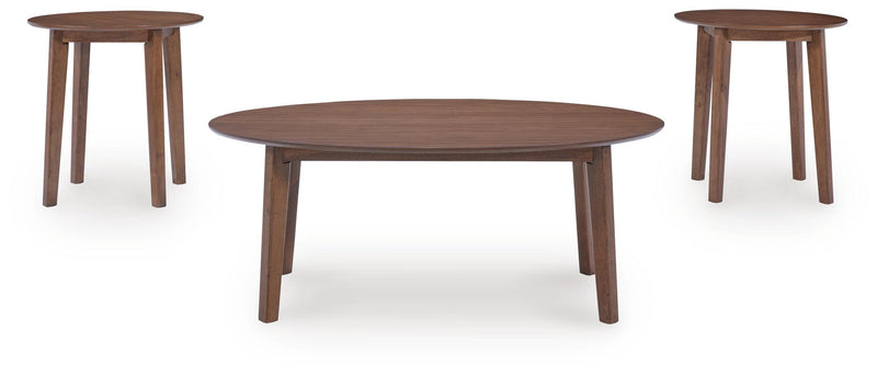 Gordonay Brown Table (Set of 3) - T155-13