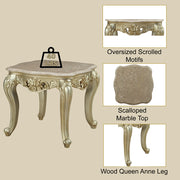Gorsedd End Table W/Marble Top - 82442