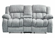 U250 Grey Reclining Sofa/Console Reclining Loveseat/Glider Recliner - U250-GREY-RS/CRLS/GR