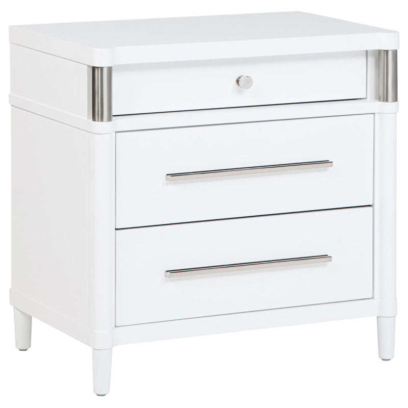 Gracemont 3-drawer Bedroom Nightstand Bedside Table White - 225072