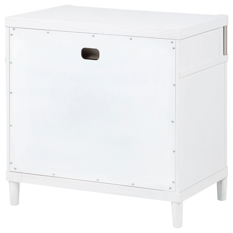 Gracemont 3-drawer Bedroom Nightstand Bedside Table White - 225072
