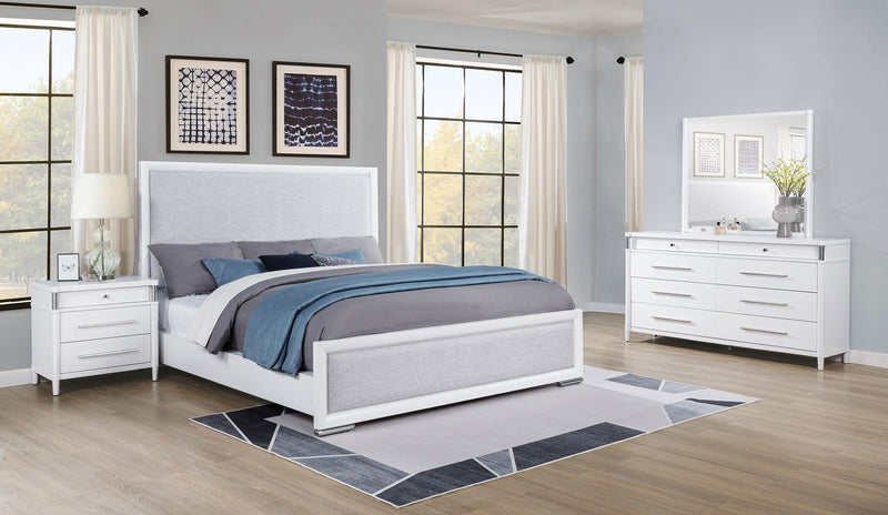 Gracemont 4-piece Eastern King Bedroom Set White - 225071KE-S4