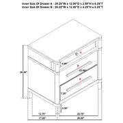 Gracemont 4-piece Eastern King Bedroom Set White - 225071KE-S4