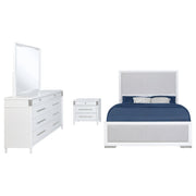 Gracemont 4-piece Eastern King Bedroom Set White - 225071KE-S4