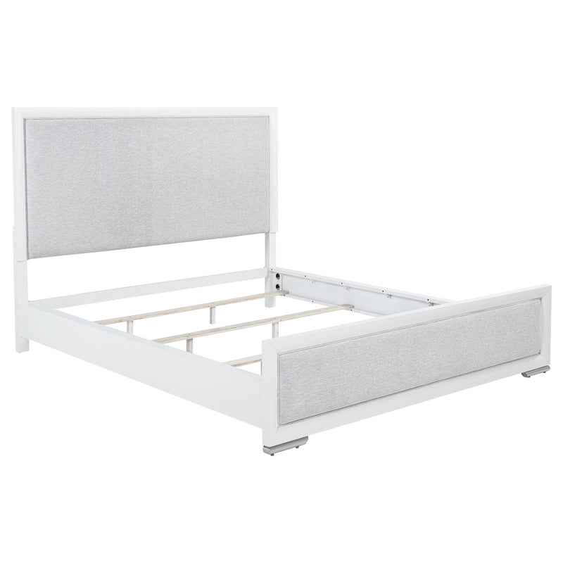 Gracemont 57-inch California King Panel Bed Grey and White - 225071KW