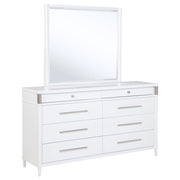 Gracemont 8-drawer Bedroom Dresser with Mirror White - 225073M