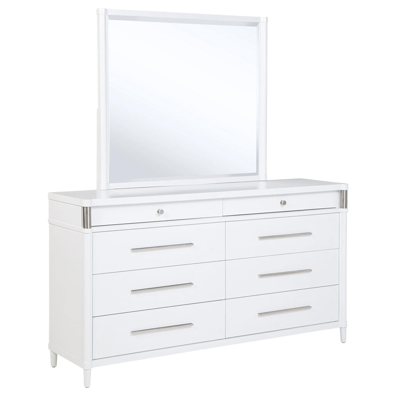 Gracemont 8-drawer Bedroom Dresser with Mirror White - 225073M