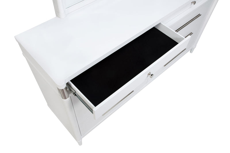 Gracemont 8-drawer Bedroom Dresser with Mirror White - 225073M