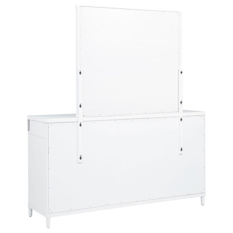 Gracemont 8-drawer Bedroom Dresser with Mirror White - 225073M