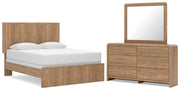 Gramburg Queen Panel Bed, Dresser and Mirror - PCB1121B7
