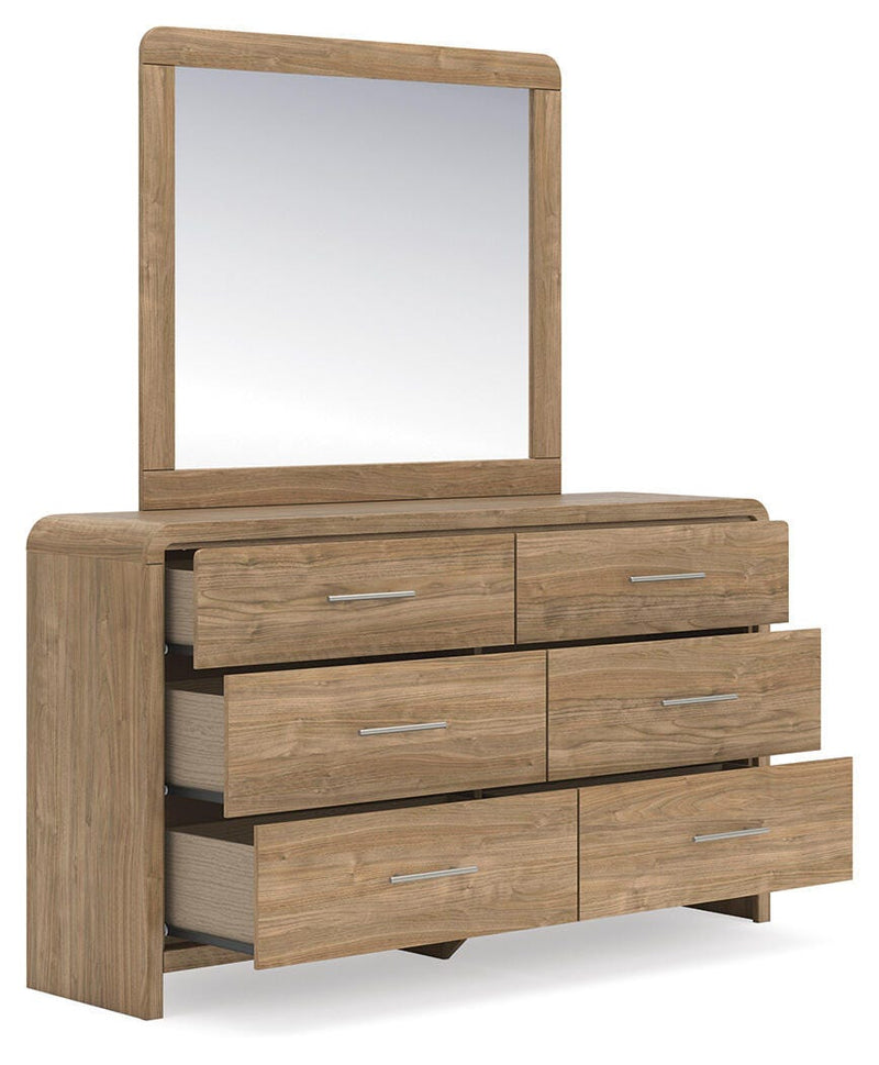 Gramburg Queen Panel Bed, Dresser and Mirror - PCB1121B7