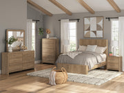Gramburg Warm Natural Brown Full Panel Bed - PCB1121B3