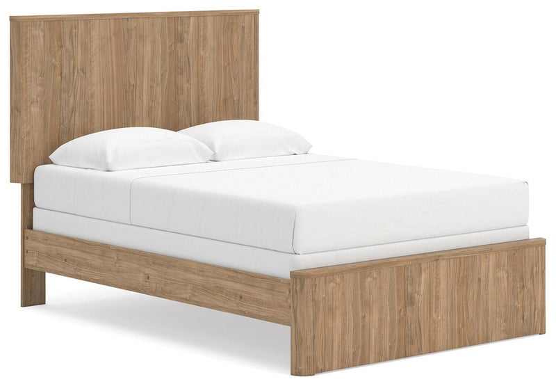 Gramburg Warm Natural Brown Full Panel Bed - PCB1121B3
