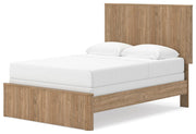 Gramburg Warm Natural Brown Full Panel Bed - PCB1121B3