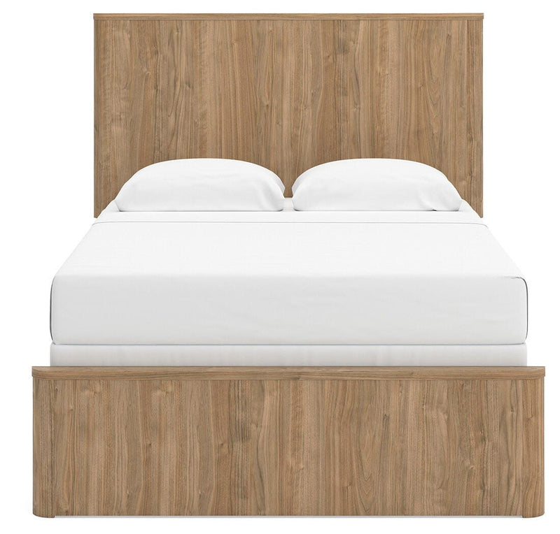 Gramburg Warm Natural Brown Full Panel Bed - PCB1121B3