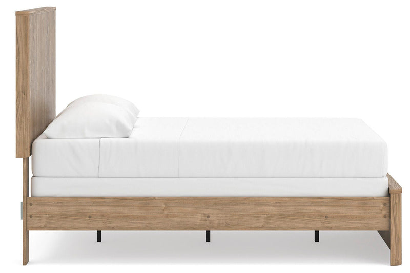 Gramburg Warm Natural Brown Full Panel Bed - PCB1121B3