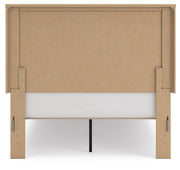 Gramburg Warm Natural Brown Full Panel Platform Bed - PCB1121B9