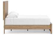 Gramburg Warm Natural Brown Full Panel Platform Bed - PCB1121B9