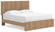 Gramburg Warm Natural Brown King Panel Bed - PCB1121B16