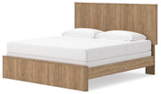 Gramburg Warm Natural Brown King Panel Bed - PCB1121B16