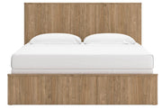 Gramburg Warm Natural Brown King Panel Bed - PCB1121B16