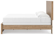 Gramburg Warm Natural Brown King Panel Bed - PCB1121B16