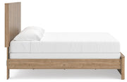 Gramburg Warm Natural Brown King Panel Bed - PCB1121B16