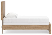 Gramburg Warm Natural Brown Twin Panel Bed - PCB1121B2