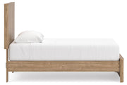 Gramburg Warm Natural Brown Twin Panel Platform Bed - PCB1121B8