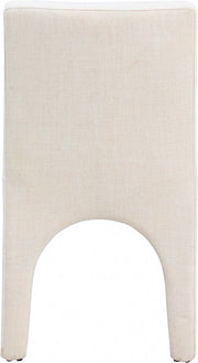 Gramercy Linen Textured Fabric Upholstered Dining Chair in Beige, Set of 2 - 753Beige-C