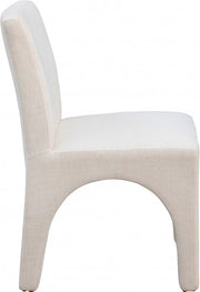 Gramercy Linen Textured Fabric Upholstered Dining Chair in Beige, Set of 2 - 753Beige-C