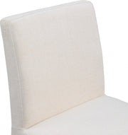 Gramercy Linen Textured Fabric Upholstered Dining Chair in Beige, Set of 2 - 753Beige-C