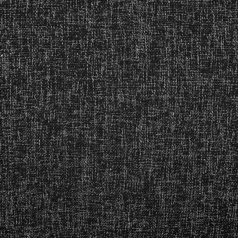 Gramercy Linen Textured Fabric Upholstered Dining Chair in Black, Set of 2 - 753Black-C