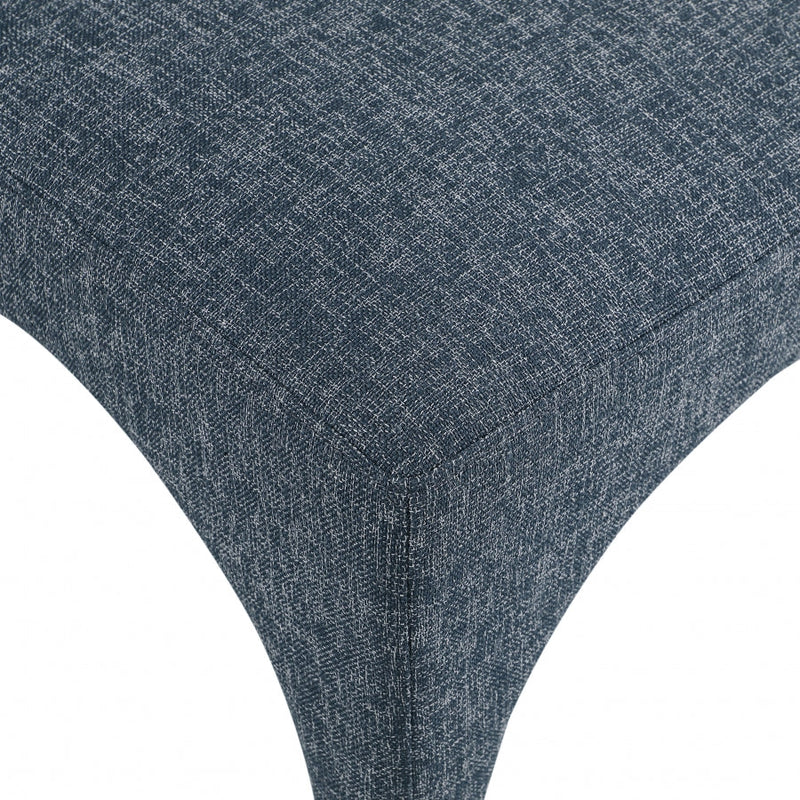 Gramercy Linen Textured Fabric Upholstered Dining Chair in Blue, Set of 2 - 753Blue-C