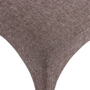 Gramercy Linen Textured Fabric Upholstered Dining Chair in Brown, Set of 2 - 753Brown-C
