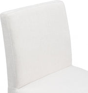 Gramercy Linen Textured Fabric Upholstered Dining Chair in Cream, Set of 2 - 753Cream-C