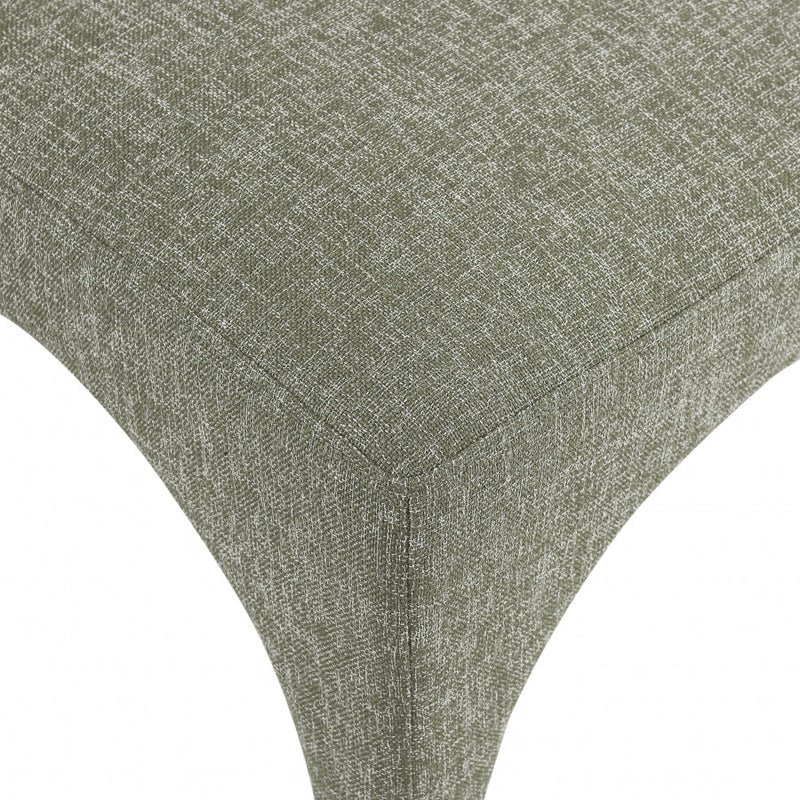 Gramercy Linen Textured Fabric Upholstered Dining Chair in Green, Set of 2 - 753Green-C